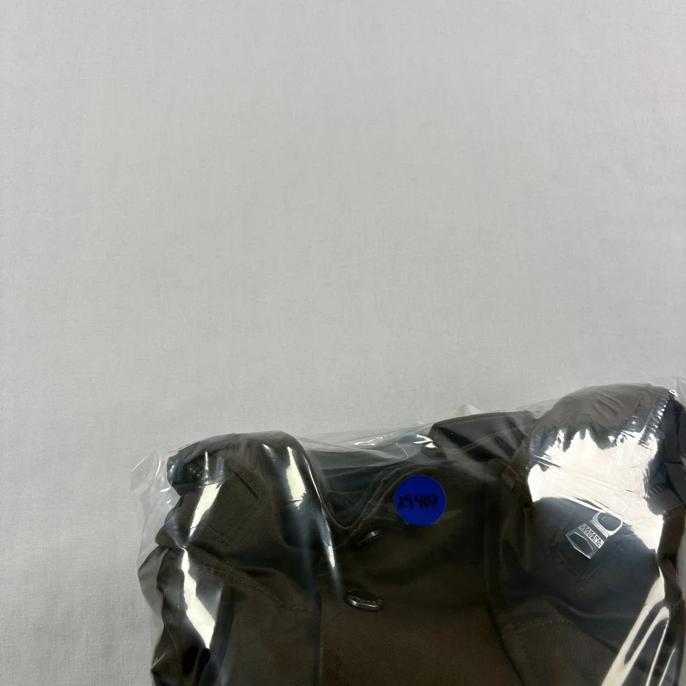 Banana Republic Jacket Mens Medium Olive Green Full Zip Moto Casual Hooded